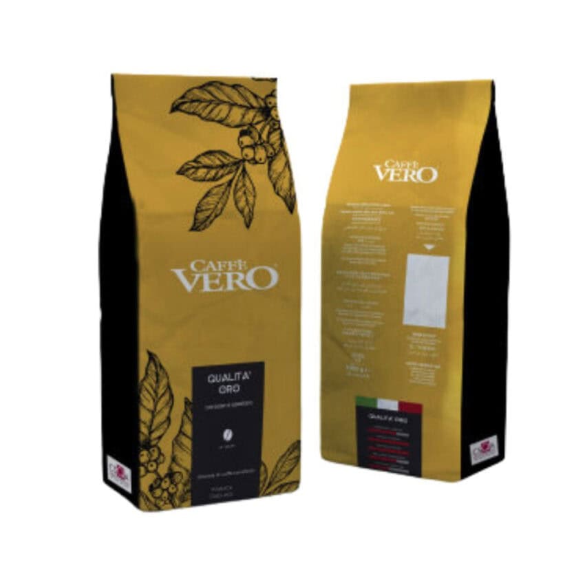 1 ק"ג פולי קפה Caffe Vero Qualita Oro Orange
