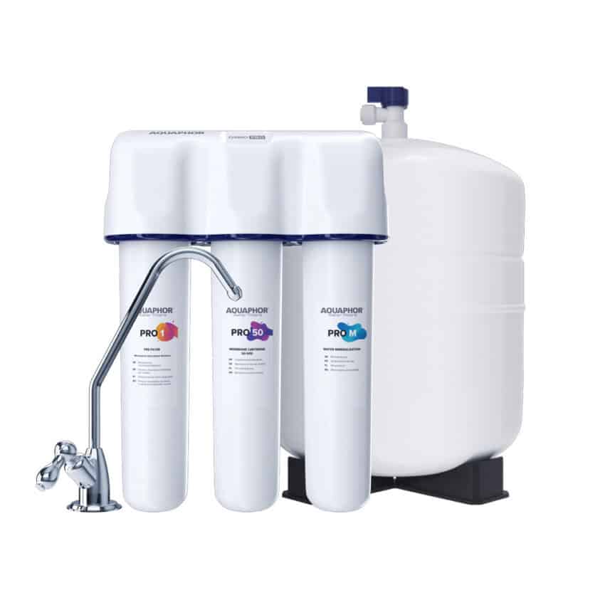 מערכת אוסמוזה הפוכה עם מיכל 5 ליטר Aquaphor OSMO PRO 50