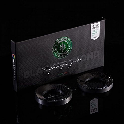 זוג סכיני טחינה 65 מ"מ Eureka Black Diamond Italian Espresso Taste