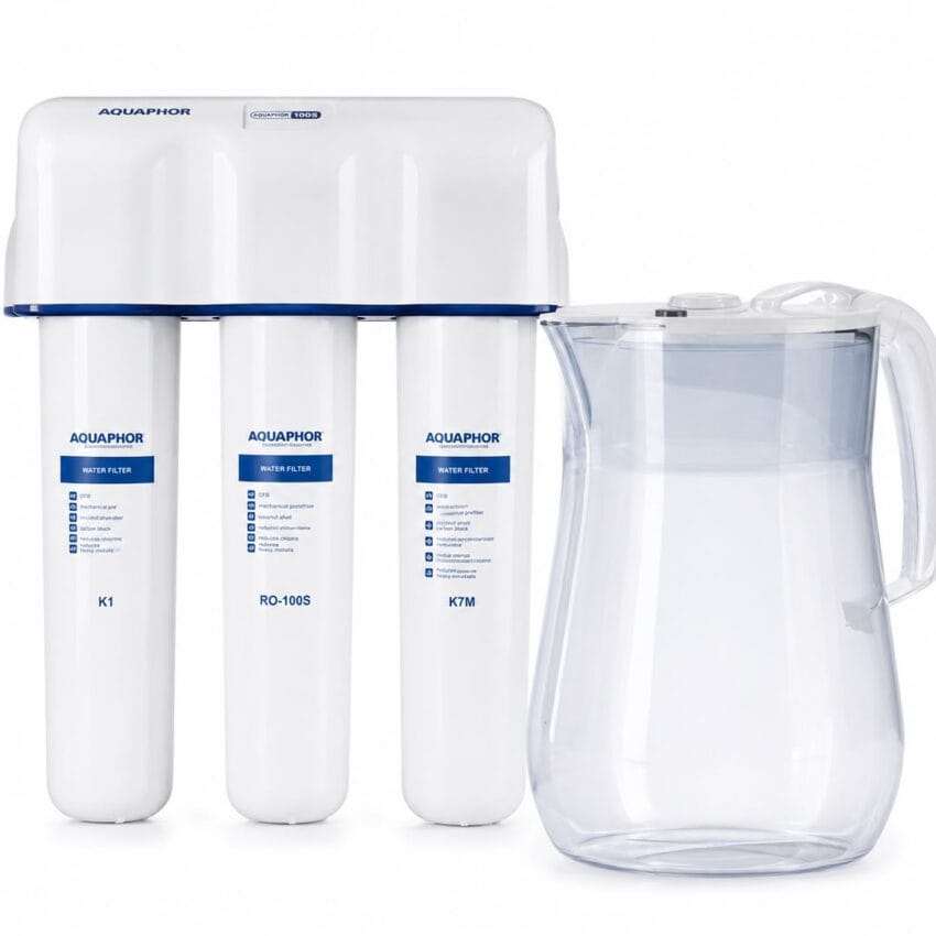 מערכת טיהור מים Aquaphor RO-100S – אוסמוזה הפוכה ללא מיכל אגירה